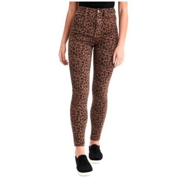 New! American Eagle Leopard Print Curvy Super High Rise Jegging, 2 - Picture 1 of 15